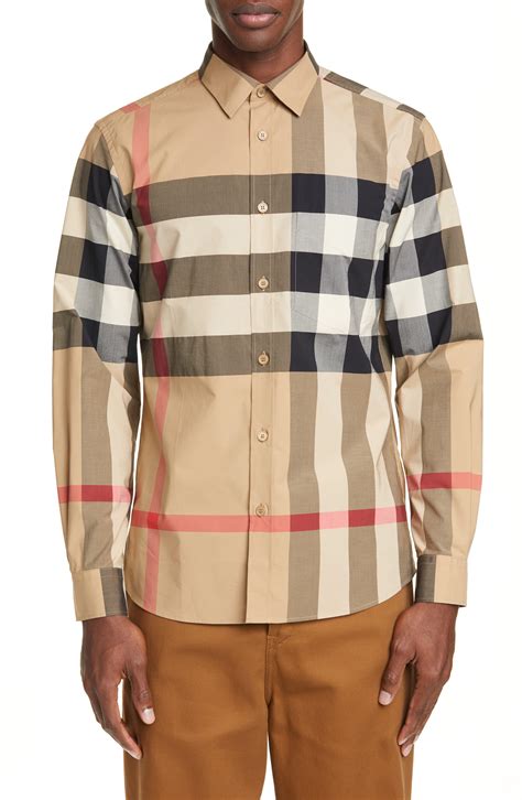 burberry shirts men's sale|Burberry plaid shirts for men.